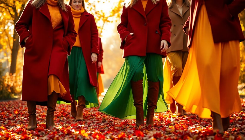 colorful fall fashion trends