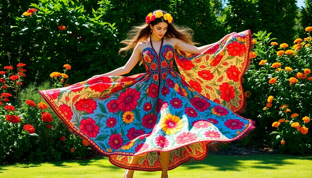 colorful frida kahlo dresses