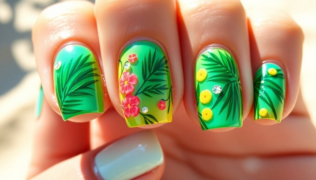 colorful island aesthetic bliss