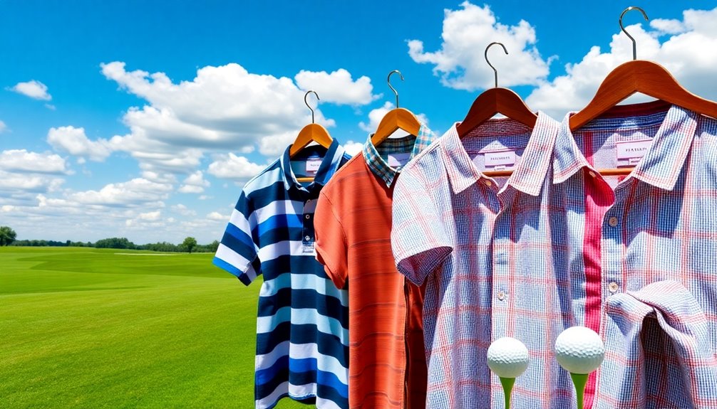 comfortable and stylish golf shirts