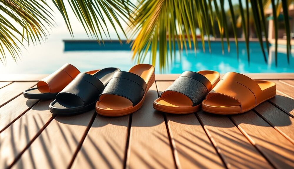 comfortable and stylish slides