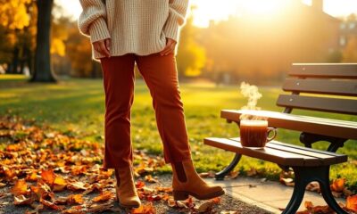 cozy fall brown outfit