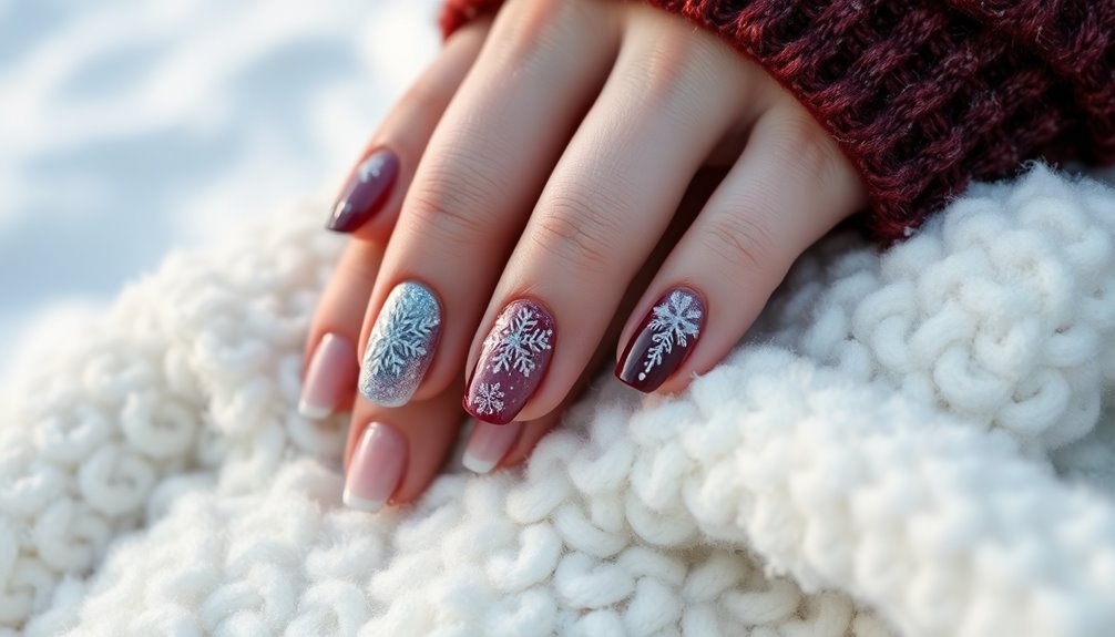 cozy winter nail designs