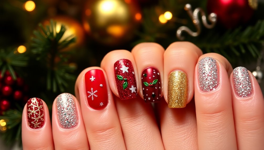 creative holiday nail designs