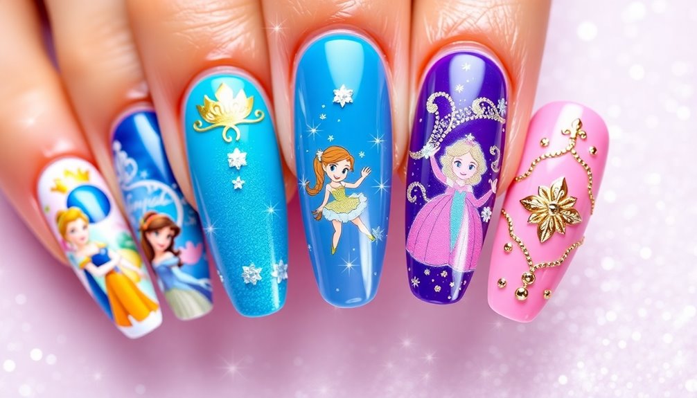 disney themed nail wraps