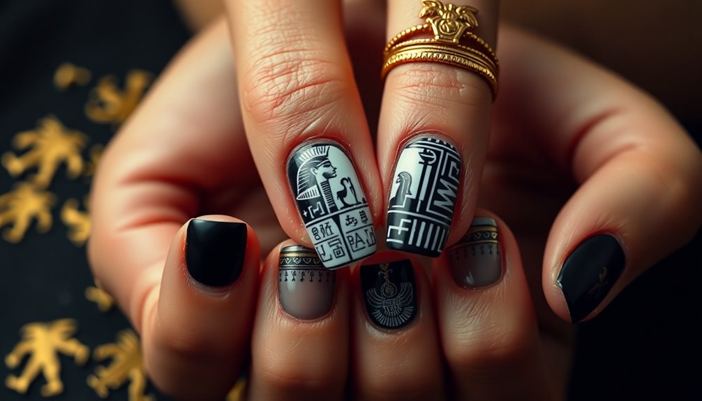 egyptian nail art history