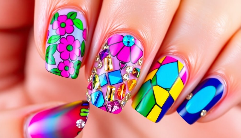 expressive nail art styles