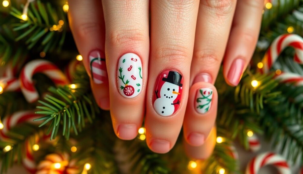 festive holiday nail art