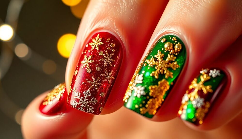 festive holiday nail designs