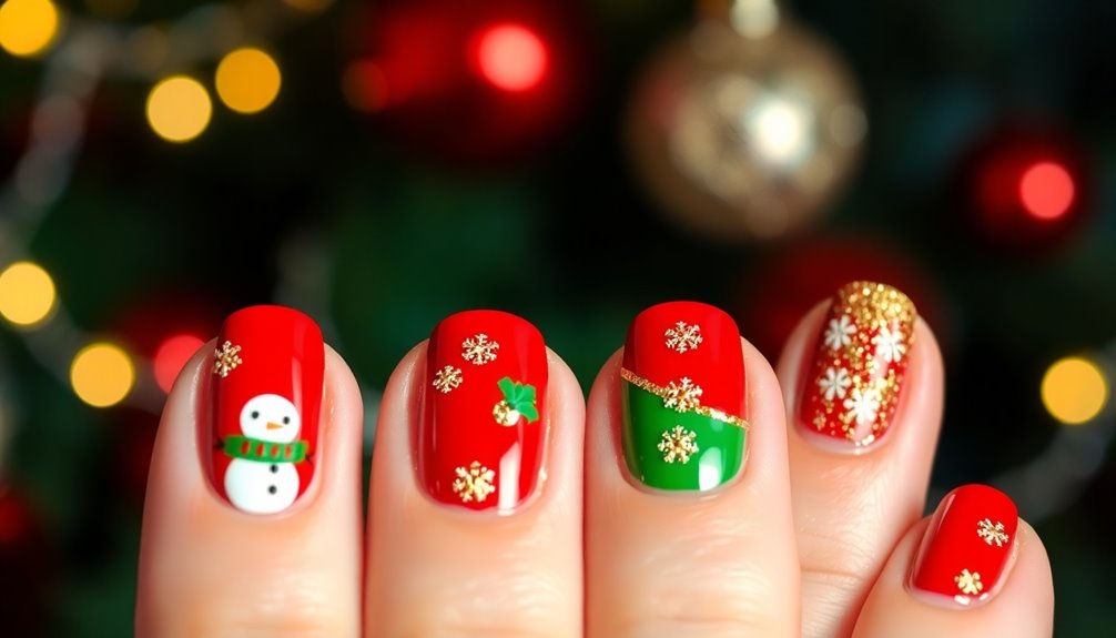 festive nail designs ideas