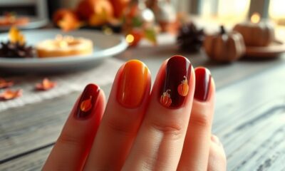 festive thanksgiving nail designs