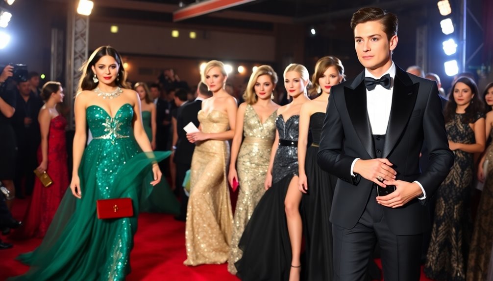 glamorous red carpet looks
