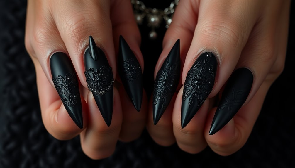 gothic nail art styles