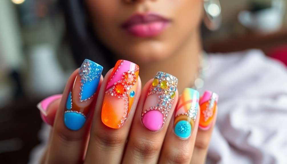 kehlani s vibrant nail art