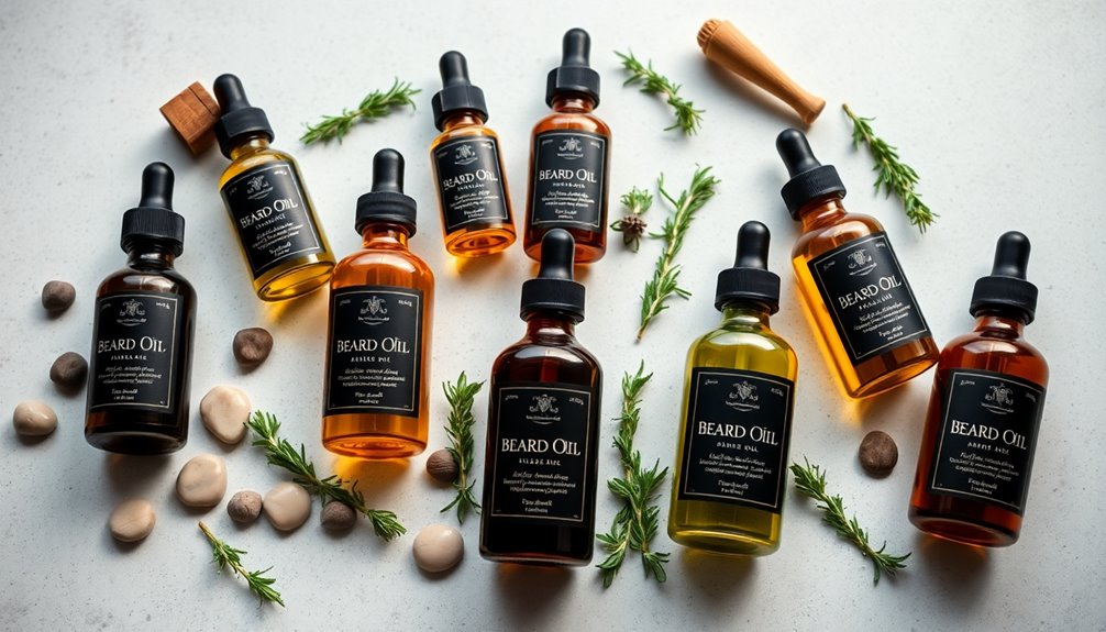 luxurious beard oil selection