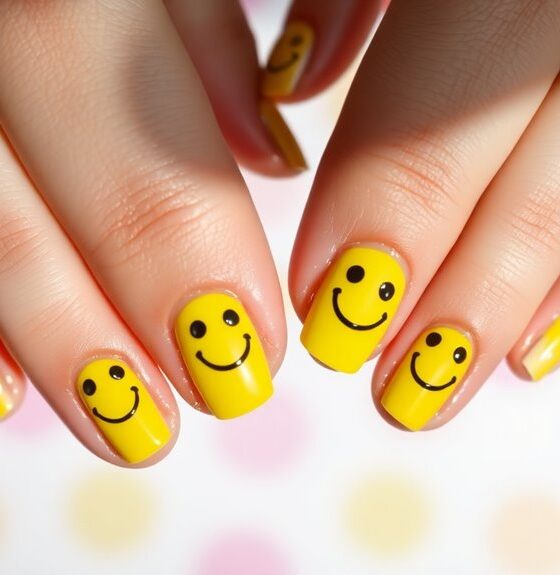 playful nail art design