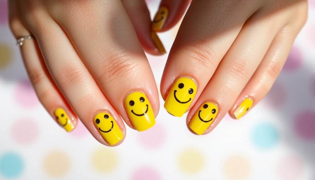 playful nail art design