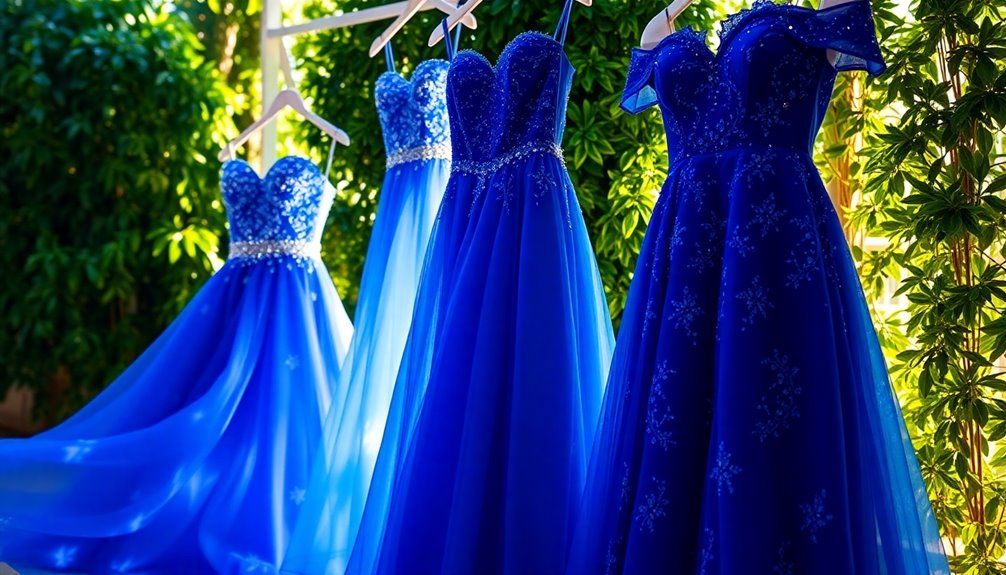 royal blue prom dresses