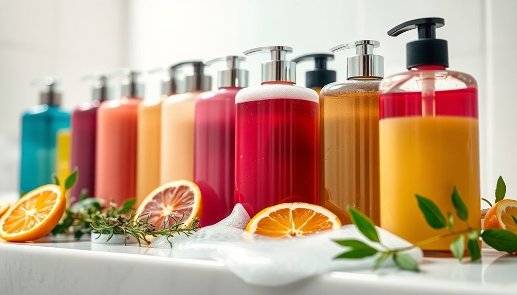 shower gel selection factors