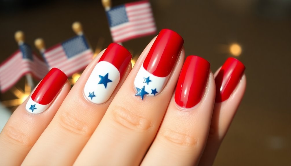 stylish patriotic color scheme