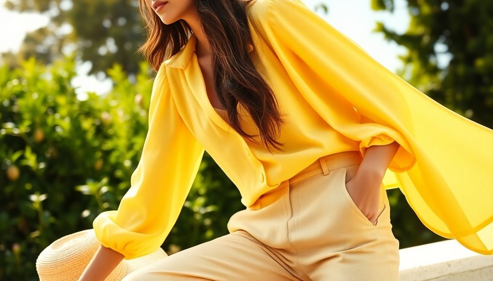 stylish yellow beige combinations