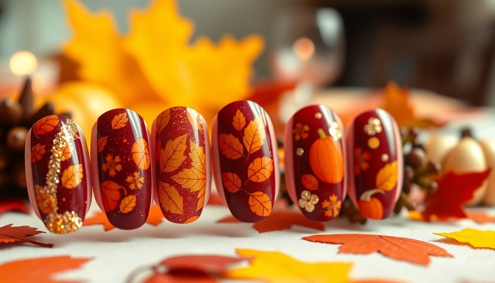 thanksgiving nail art styles