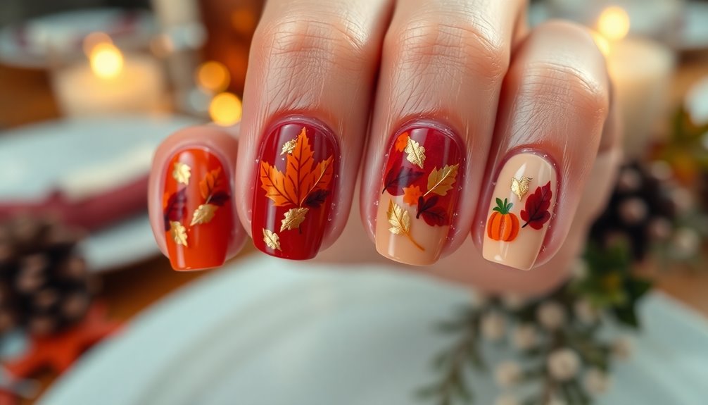thanksgiving themed nail designs