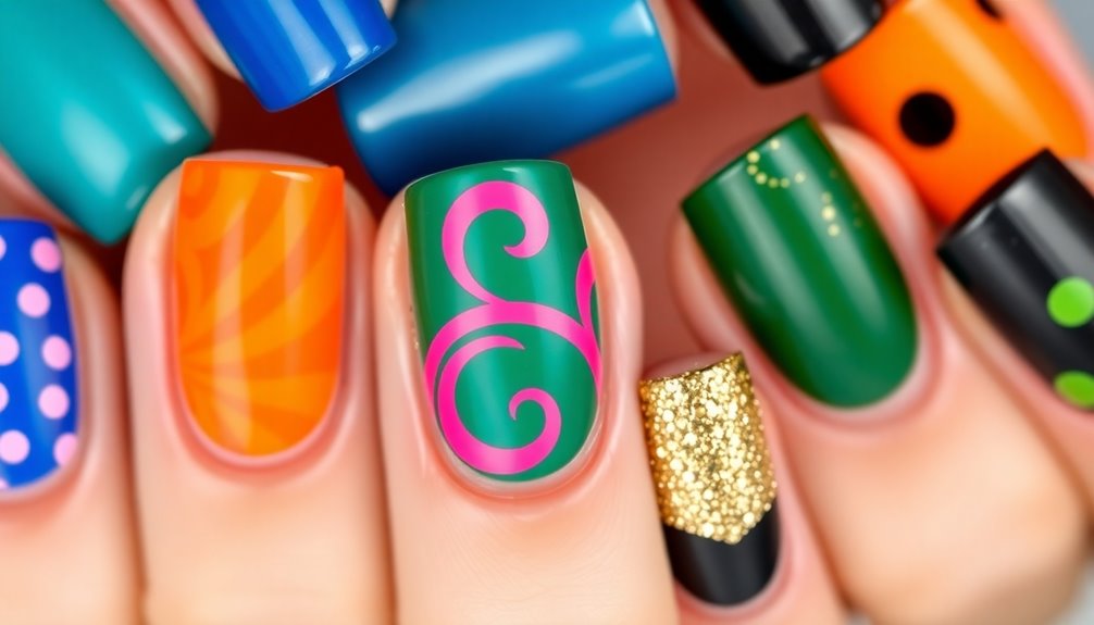 vibrant eye catching color scheme