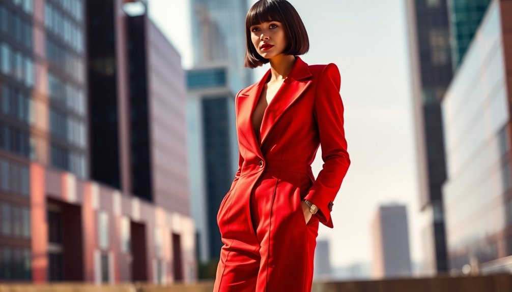 vibrant red fashion inspiration