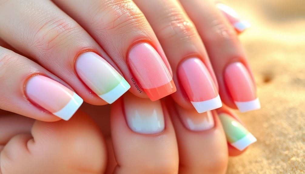 vibrant summer nail designs