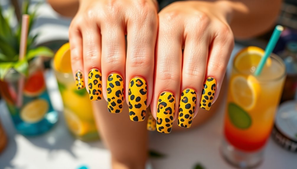 vibrant summer nail designs