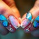 whimsical butterfly nail trend