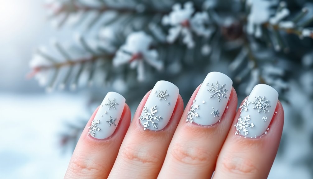 winter wonderland nail art