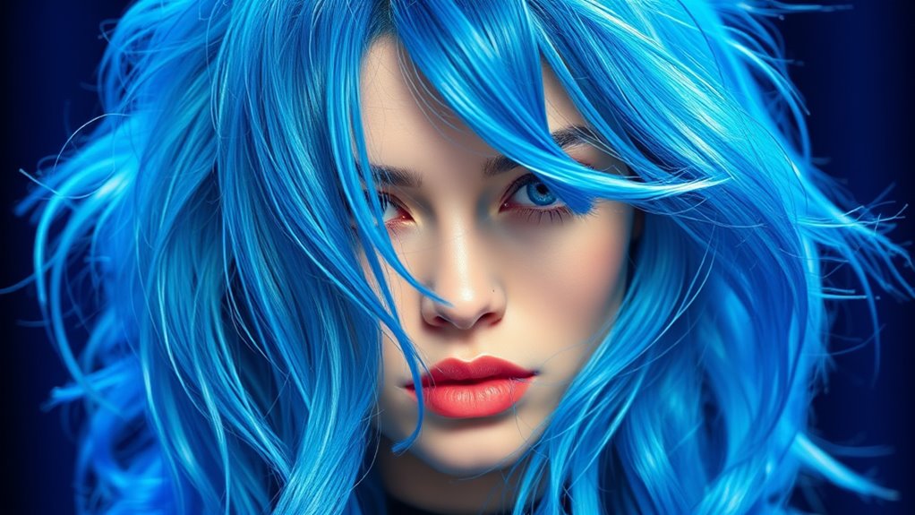 bold blue hair inspiration