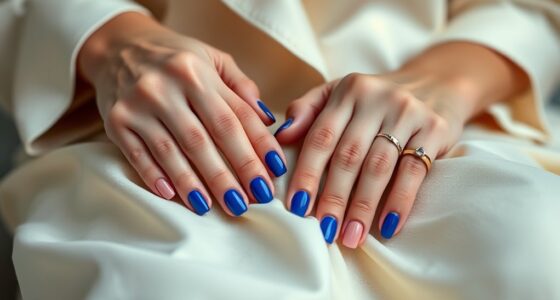 bold nails subtle outfits