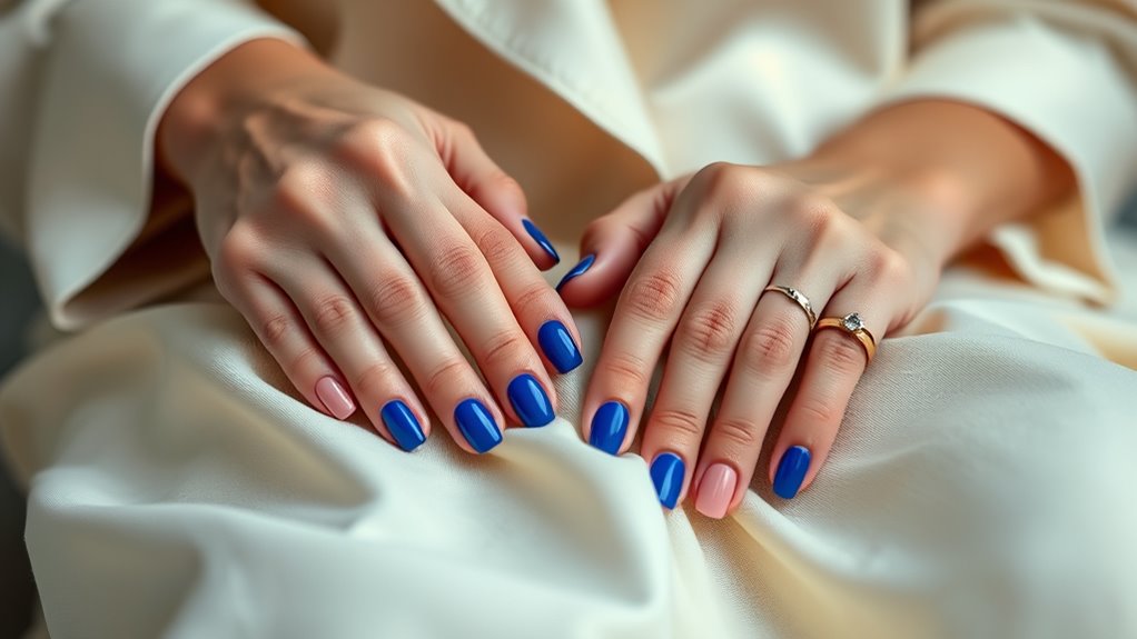 bold nails subtle outfits