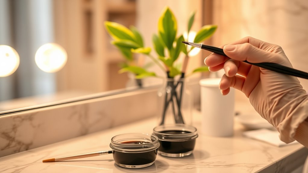 budget friendly eyebrow tinting