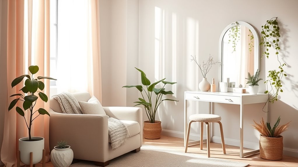 calming color palette creation