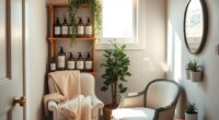 cozy hair care space