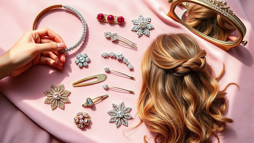 experiment with hair accessories