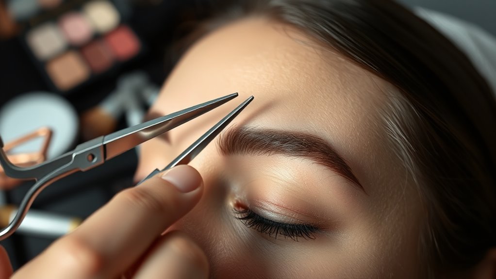 eyebrow grooming without tweezers