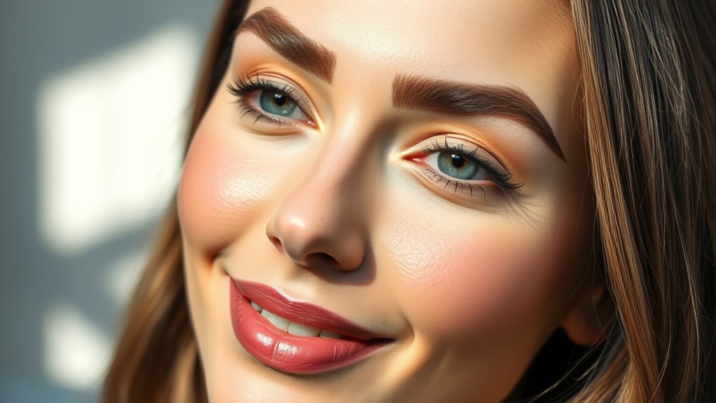 eyebrow shape enhances beauty
