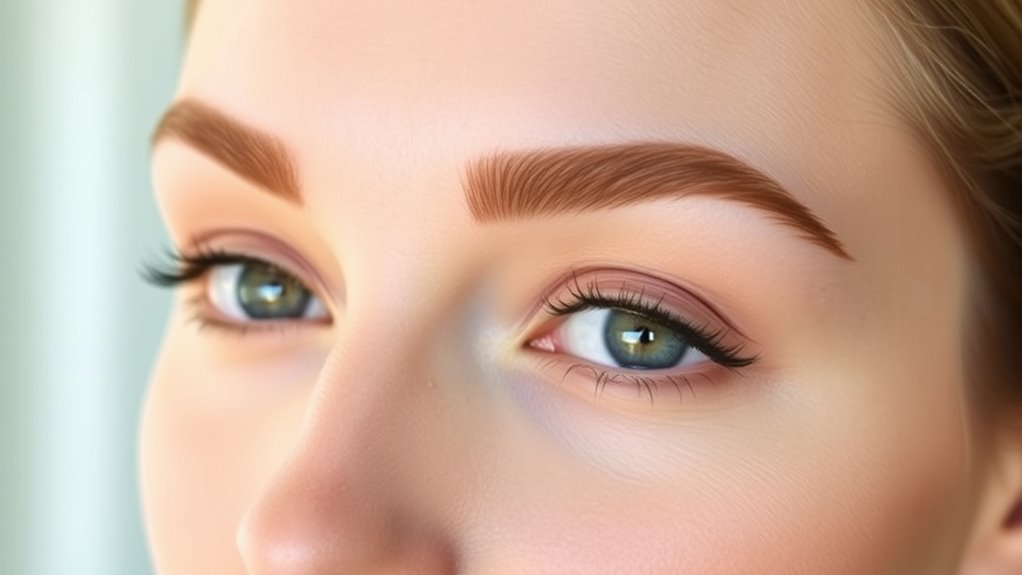 long face eyebrow tips