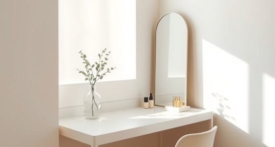 minimalist salon inspired vanity design