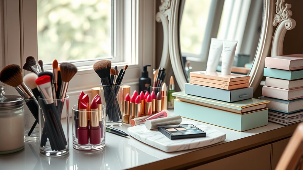 organized beauty routine efficiency