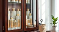 organized hair care essentials