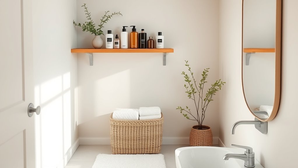 organized hair care storage solutions