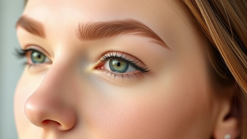 perfect eyebrow shapes oval