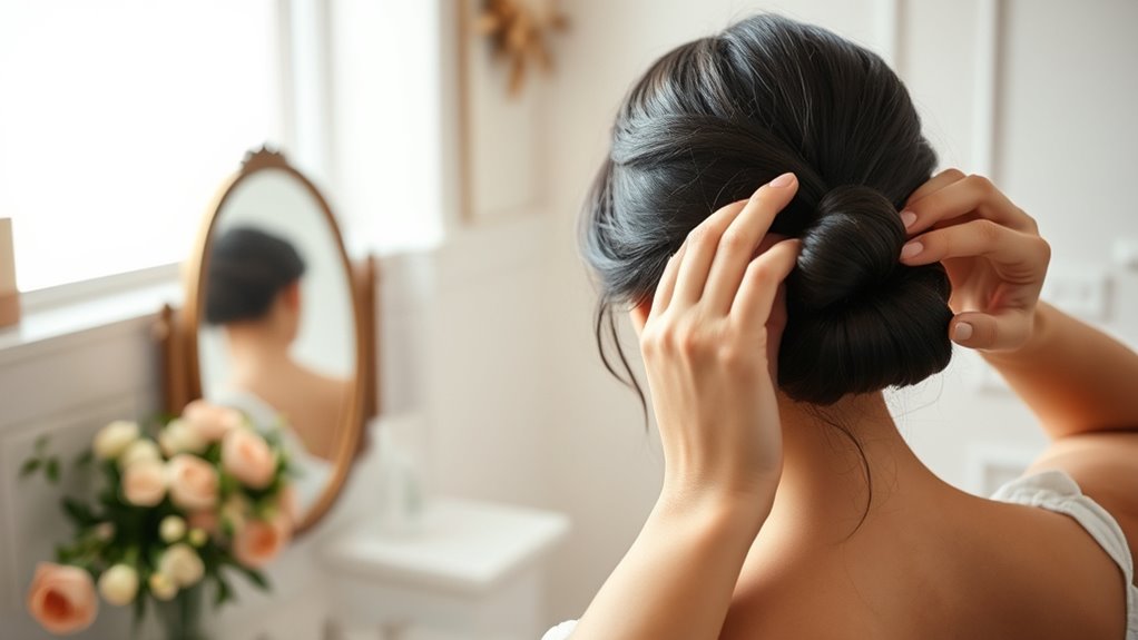 polished french twist technique