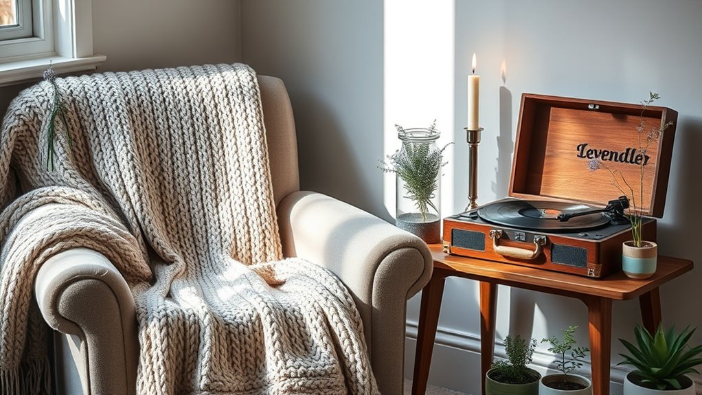 relaxing scents and sounds